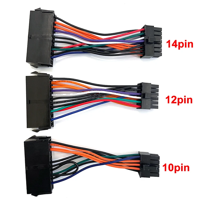 

1pcs ATX 24-Pin Female to 10/12/14 Pin Male Adapter Power Supply Cable Cord for Lenovo Motherboard,12pin Cord For Acer