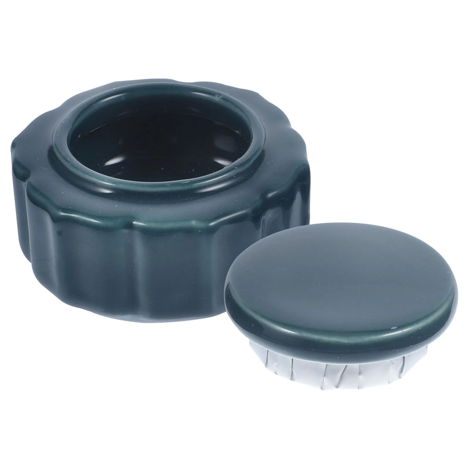 

Ceramic Storage Jar Mini Retro Mouth Multi-Purpose Container Tea Powder Holder Elegant Porcelain Jar Loose Powder