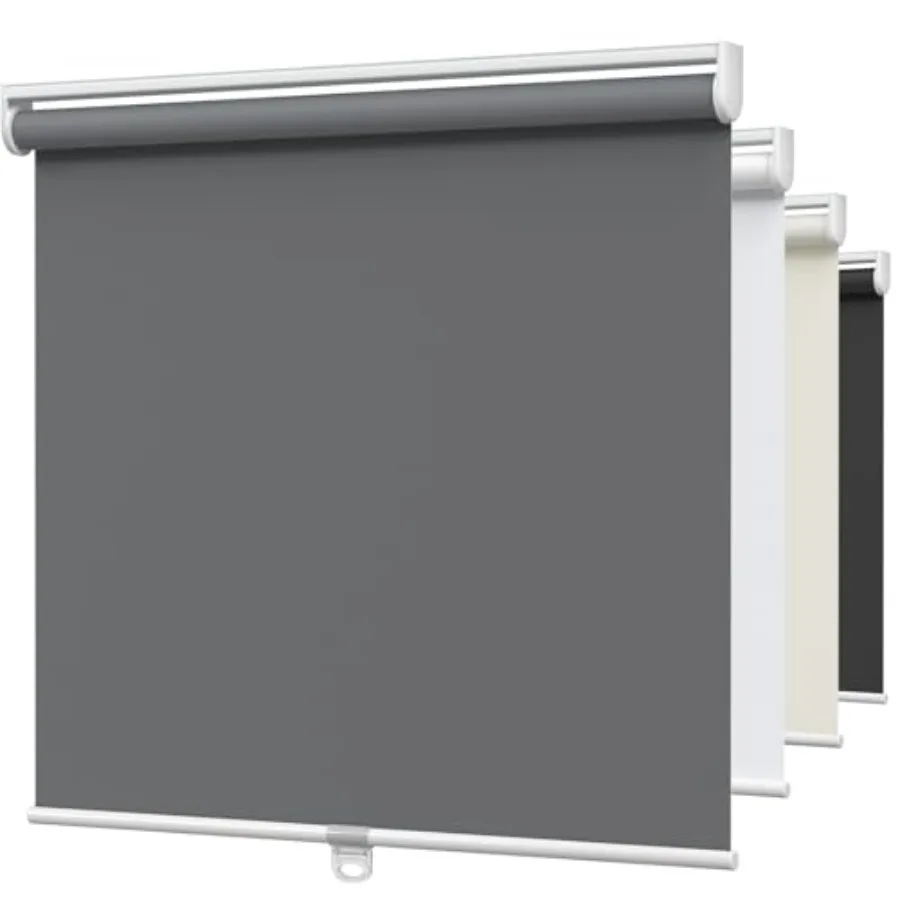

out Cordless Roller Shades, Room Darkening Free-Stop Roll Up Blinds for Windows, Pull Down Blocking Blind for Home and Office,