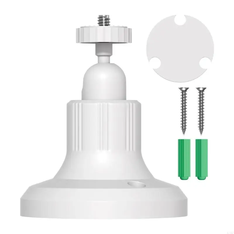 Adjustable Camera Mount with Rotating Ball Joint, Locking Knob, Plate, Screws, and Wall Anchors Included K1KF