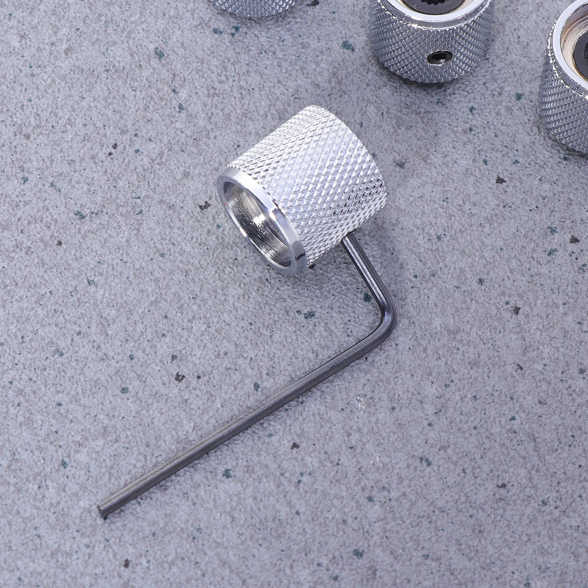 

5 Pcs Volume Knob Silver Guitar Brass Tone Amplifier Professional Electric Metal Lightweight
