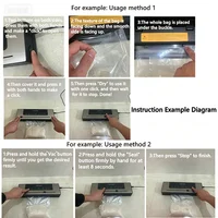 Machine de mise sous vide électrique pour aliments, avec fonction tactile (sec/humide) et coupe-sac intégré, pour la conservation et l'emballage sous vide en cuisine 6