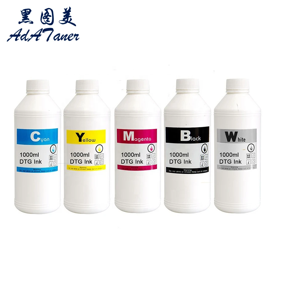 

1000ml Premium Digital Textile Pigment White Ink For Epson L800 L805 L1800 R1800 R1900 F2000 1390 4720 I3200 F2100 DX5 DX7 DTG