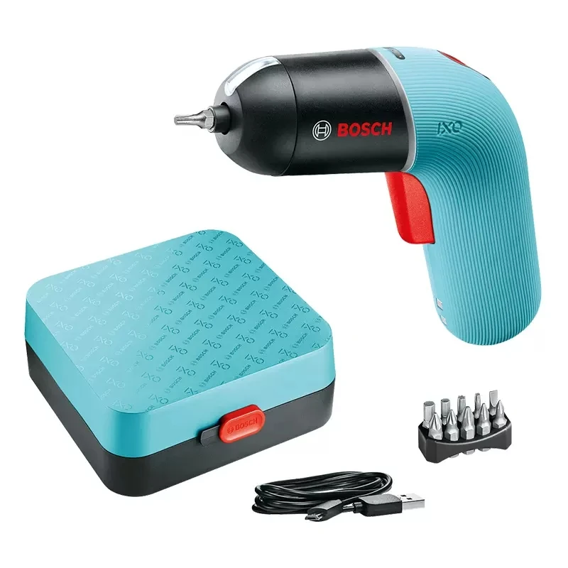 BoschIXO6 Multifunction Professional Cordless Electric Screwdriver Set USB Rechargeable Home DIY Gardening Hand Drill Power Tool