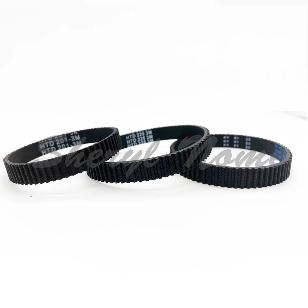 HTD3M closed rubber ring synchronous belt conveyor belt bandwidth 10/15/20mm perimeter 120/130/140/150/160/240mm