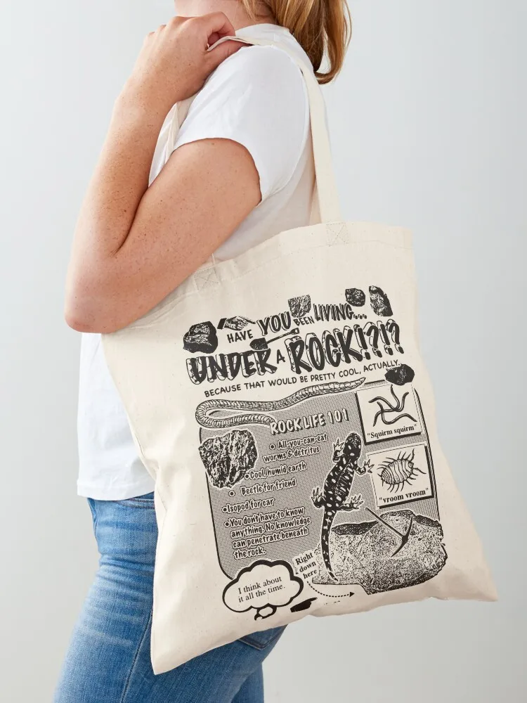 

Rock Life Tote Bag shopping bags foldable canvas shopping bag handbag bags luxury women