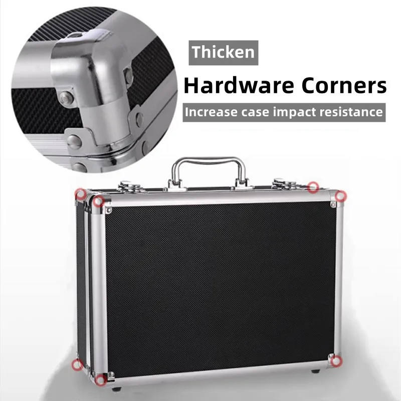 

Aluminum Alloy Case Portable Tool Box Instrument Equipment Tool Case Professional Tool Storage Toolbox Organizer With Cotton