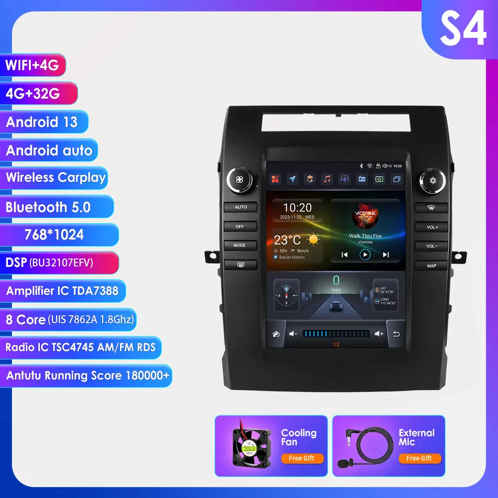 Hizpo Voor Tesla Stijl Autoradio Voor Toyota Verso Corolla 2004-2009 2006 Carplay 4G GPS Autoradio multimedia 2din Android Auto BT