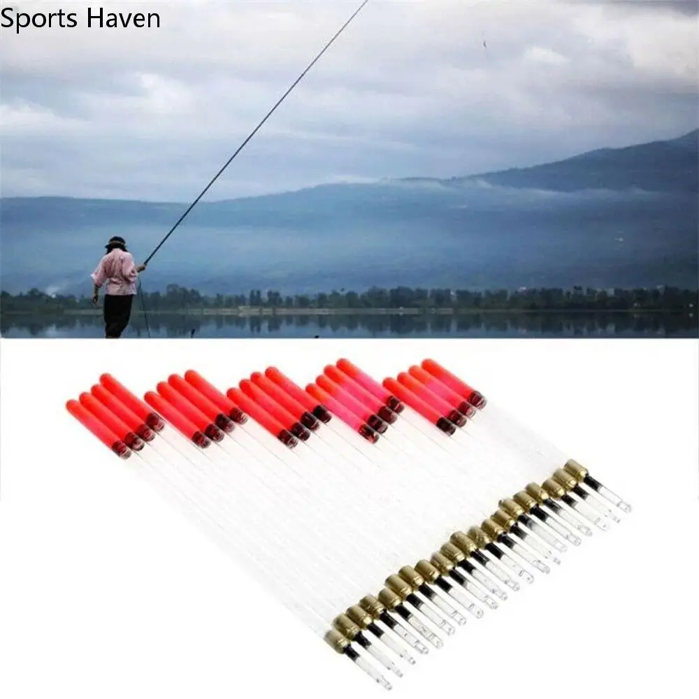 

20 PCS/Set Super Buoyancy Fishing Float Transparent Good Stability Floating Stem Compact Sensitivity Fishing Float