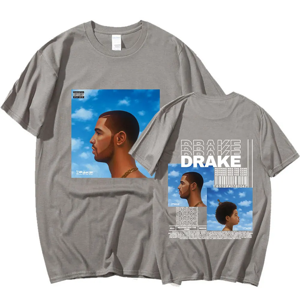 Rapper Drake Nothing Was The Same Music Album Graphic T Shirt Men Casual Oversized T-shirts Fashion Hip Hop T-shirt Streetwear