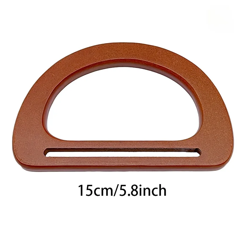 D Shape Bag Handles DIY Replacement Handbag Tote Handles Purse Bags Bag Straps Wooden Bag Handle Accessories