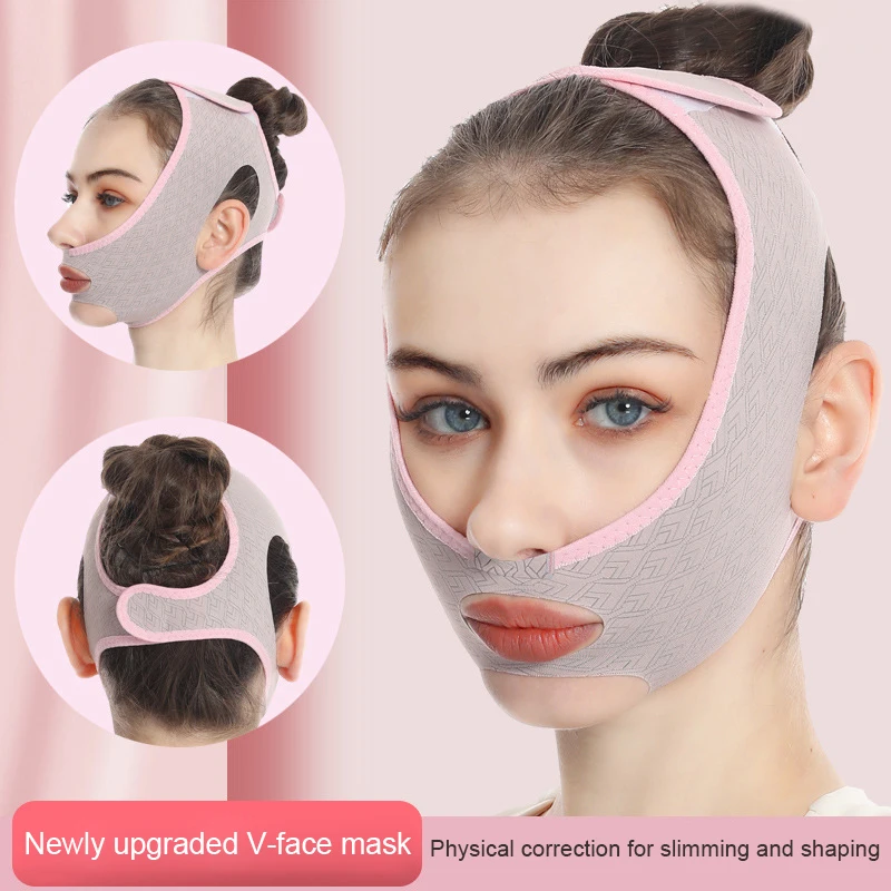 Nieuw Ontwerp Chin Up Masker V Line Vormgeving Gezichtsmaskers Face Sculpting Slaapmasker Gezichts Afslankband Face Lifting Riem