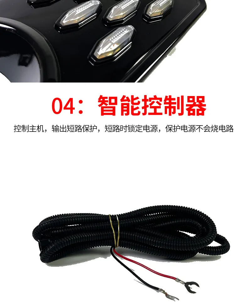 Car Led Daytime Running Light Front Fog Light Modified DRL Dynamic Turn Signal Driving Light Night Blue For Tank 300 2021-2025 detail image 15