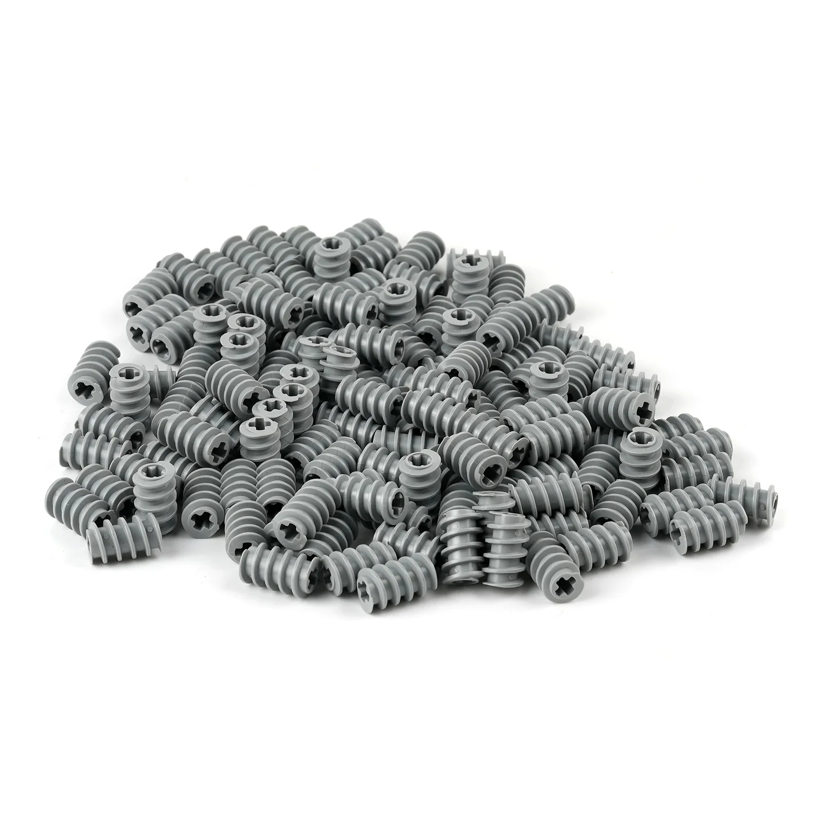 50PCS/LOT Plastic Helical Gear 1x2 Worm Technology Building Blocks Parts 4716 Gear Assembly DIY Toys MOC Bricks Accessories
