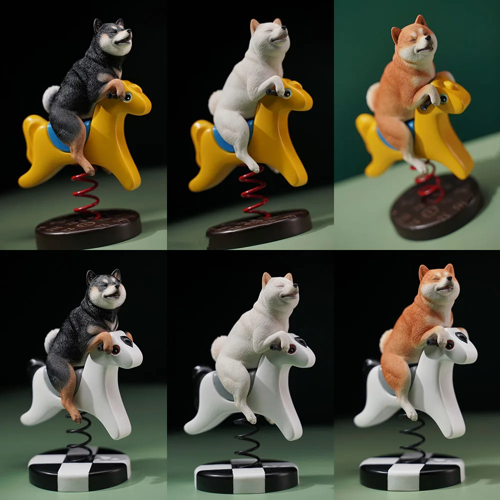 

JXK JXK146 1/6 Scale Rocking Horse Shiba Inu Static Animal Model Doll Accessories Decoration Ornament for 12'' Action Figure Toy