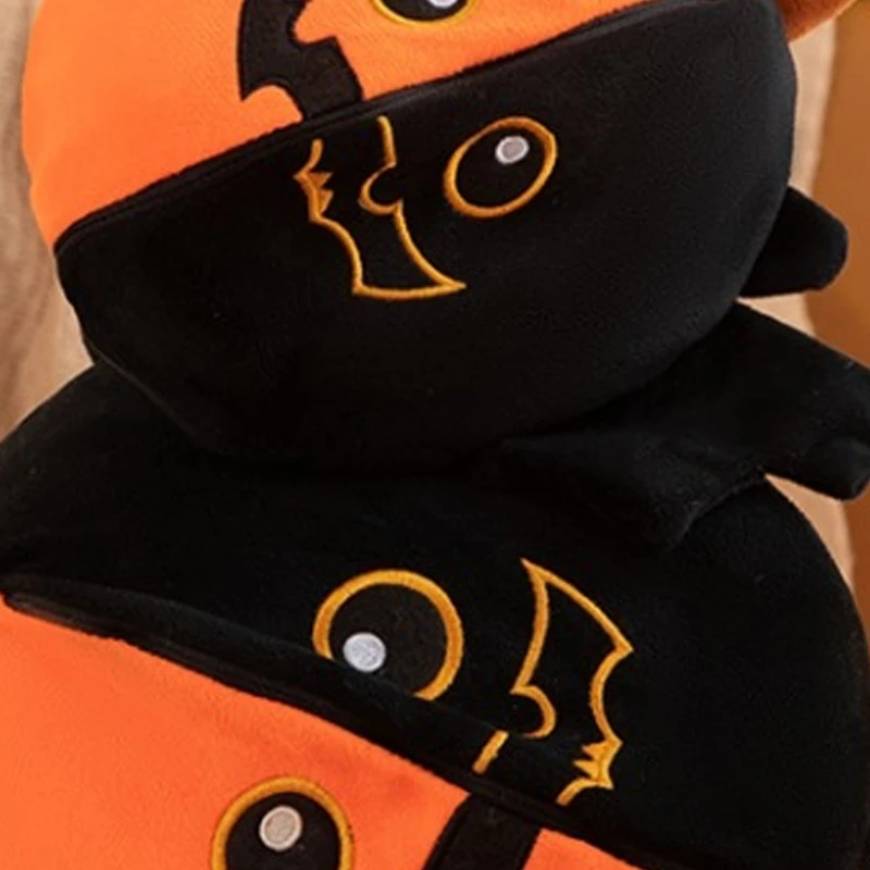 Halloween Pumpkin Rabbit Plush Toy Stuffed Cute Doll Bat Design Kids Festival Gift Soft And Interesting DOll