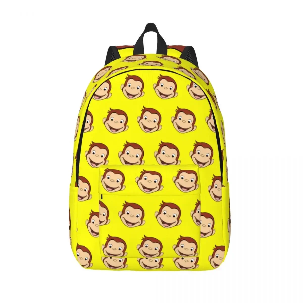 

Curious George Monkey Cartoon Backpack for Men Women Teenage Student Work Daypack TV Series Laptop Computer Canvas Bags Gift