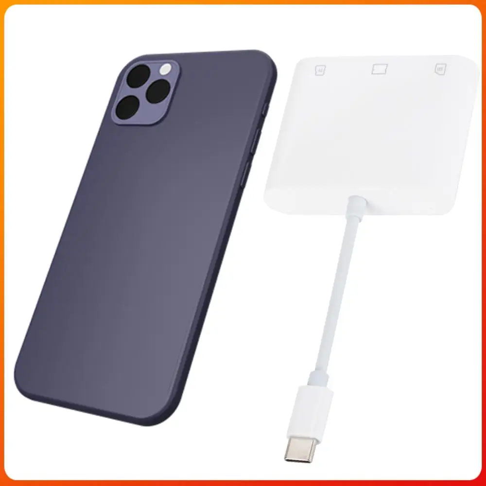 3 in 1 Type-C To SD/TF/CF Memory Card Adapter Type C Camera Adapter Driver Free for iPad iPhone 15 MacBook and More USB-C Device