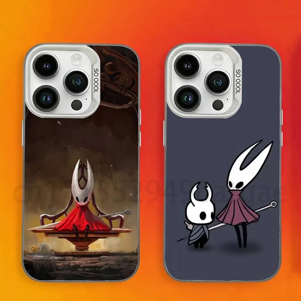 

H-Hollow K-Knight S-Silksong Hornet Phone Case For iPhone 17,16,15,14,13,12,11,Pro,Max,Plus,Mini, Anti Fall Matte Hard Bumper