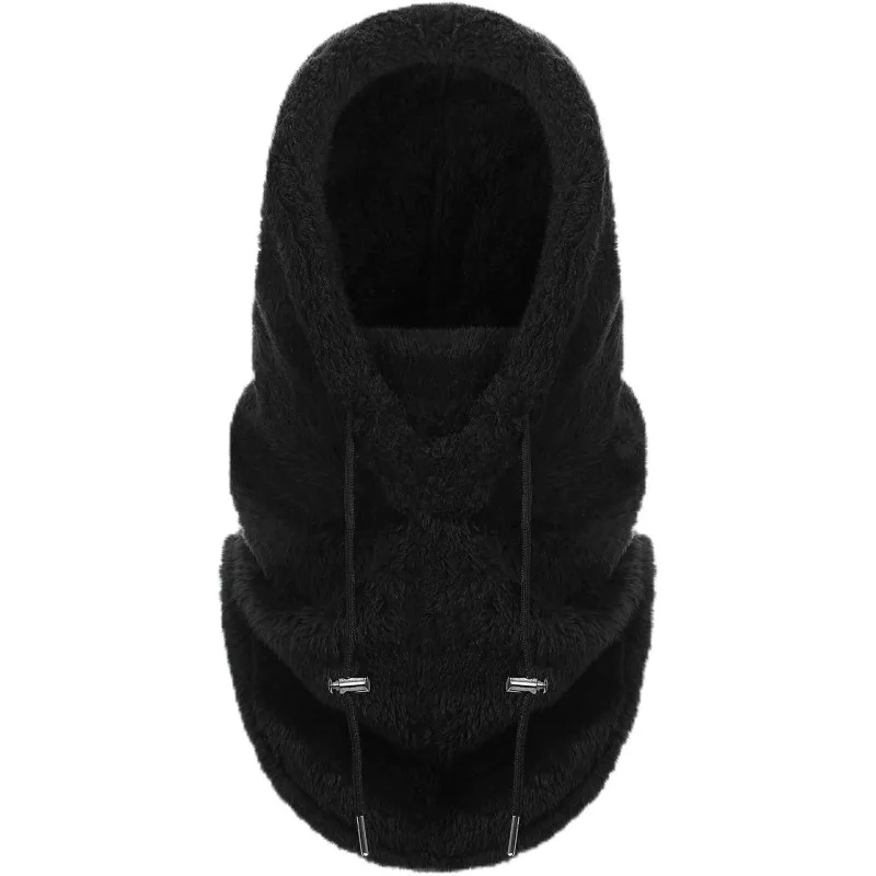 AliExpress Fleece Lined Cycling Balaclava Hat Integrated Neck Warmer For Men Winter Windproof Thermal Hiking Cap Scarf Set Outdoor Gear