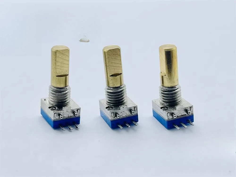 

20 шт. для энкодера LJV Linjiwei EC09, 20 фиксированных слотов, 3 контакта, с кронштейном, для рации Xiaomi, длина оси 15 мм