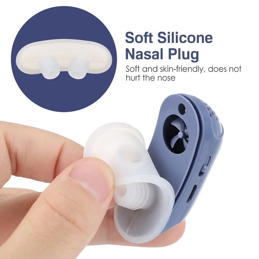 Portable Electric Anti Snoring Devices Snoring Stopper For Sleeping Use Mini Nasal Congestion Breathing Relieve