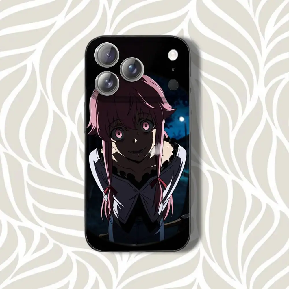 M-Mirai Nikki Gasai Yuno Handyhülle für iPhone 16,14,11,17,13,15,12,Air,Plus,Pro,Max,E,Mini Frosted für MagSafe Magnetic Grey