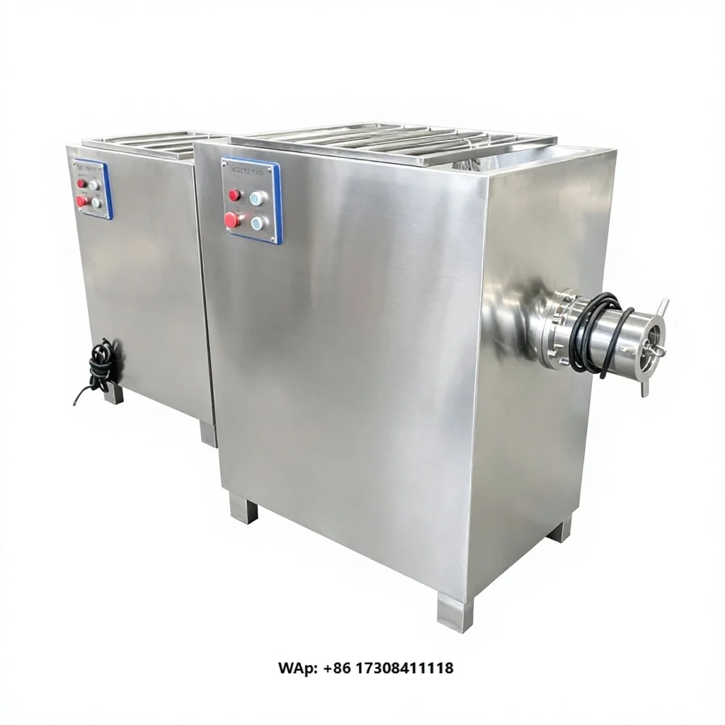 Industrial-grade Frozen Meat Grinding Machine Commercial High-power Meat Grinder Stainless Steel Frozen Meat Grinder
