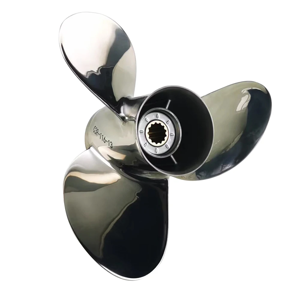 11 1/2 ''x 13'' 35-60 PS Edelstahl Marine Außenborder Propeller für h Außenbordmotor