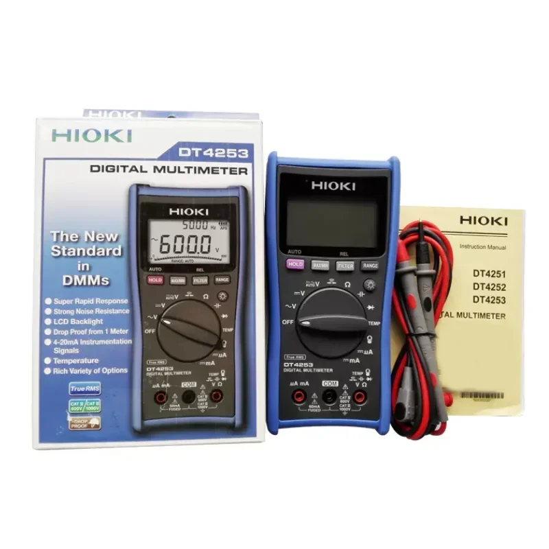 HIOKI Digital Multimeter 6,000 Count Display Multifunctional Multimeter DC 4-20mA DT4253