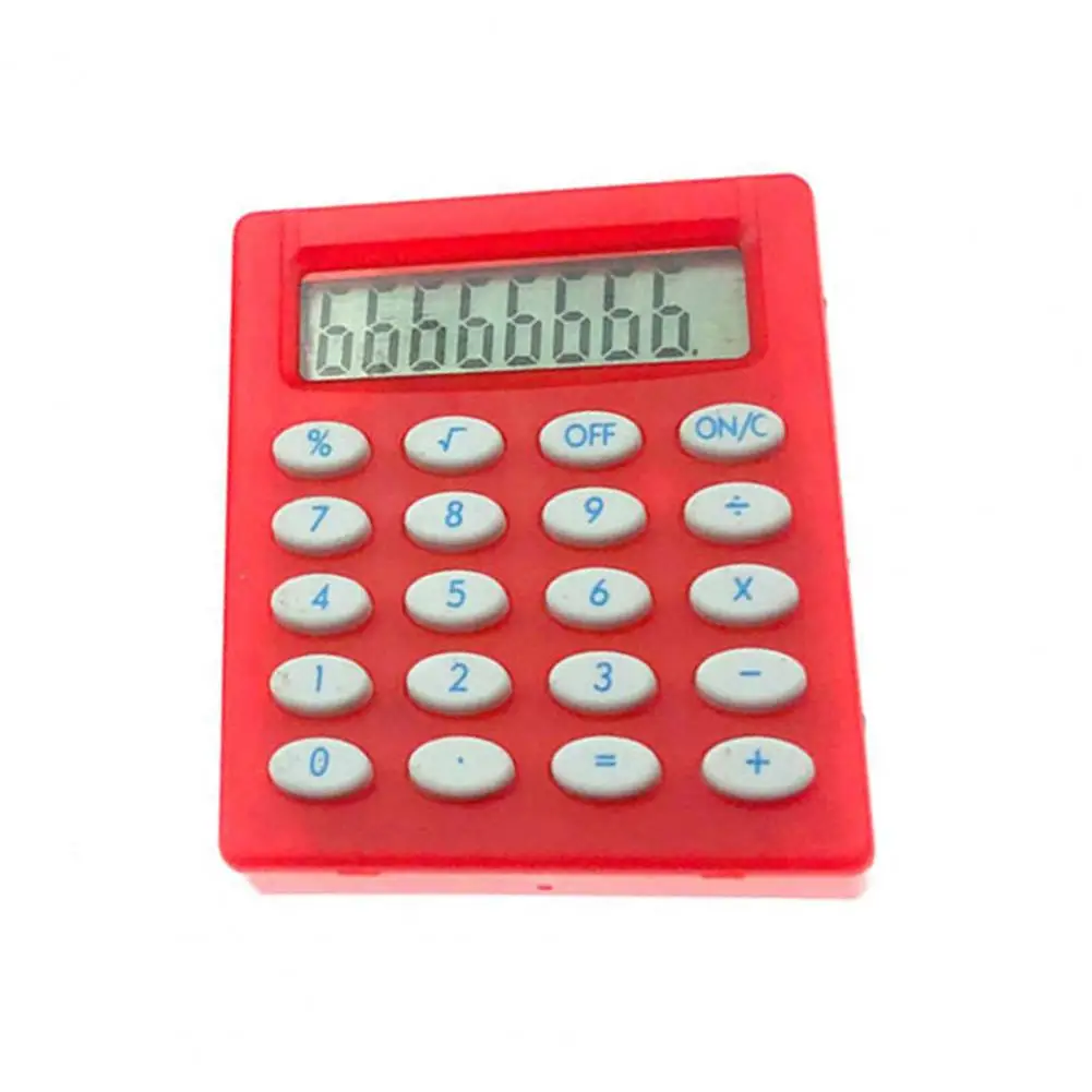 Alta precisão portátil Mini calculadora, alimentado por bateria, 8 dígitos Display, escritório e estudante