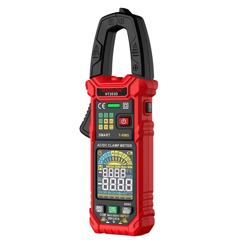 MAYILON HT203D Clamp Meter Multimeter AC Current And AC/DC Voltage Tester Continuity Hz Tester Voltmer