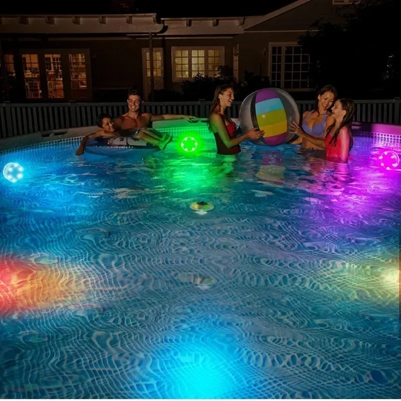 6-LED-Tauchlicht mit Fernbedienung, Unterwasser-Nachtlampe für Pool, Vase, Schüssel, Hochzeit, Party, Dekoration, Unterwasserlicht