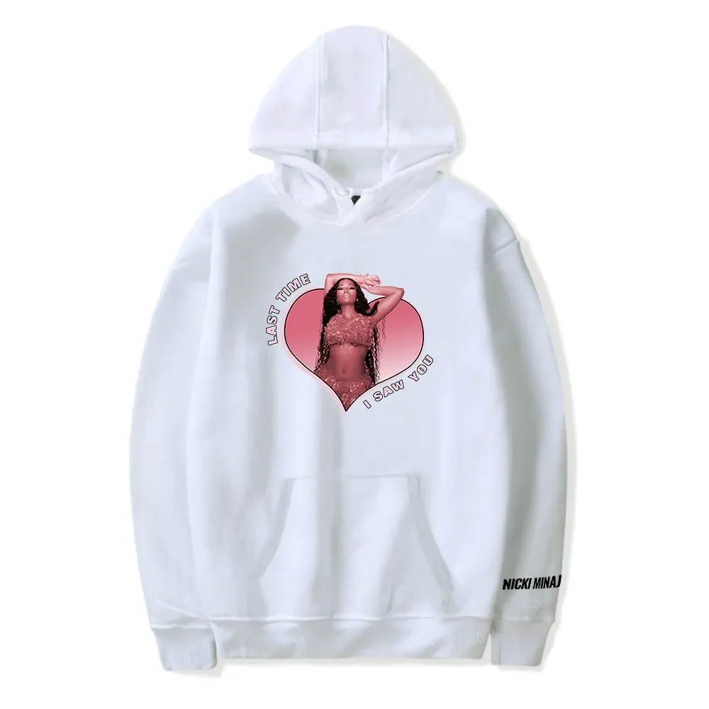 Nicki Minaj Merch HEART Hoodies UnisexFunny Women Vintage Hip Hop Oversized Tee Streetwear