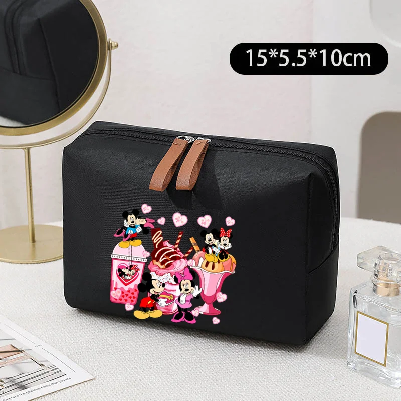 Lilo & Stitch Mickey Mouse The Aristocats Marie Women\'s Cosmetic Bags Cases Ladies Small Storage Bag Female Travel Clutch Bag