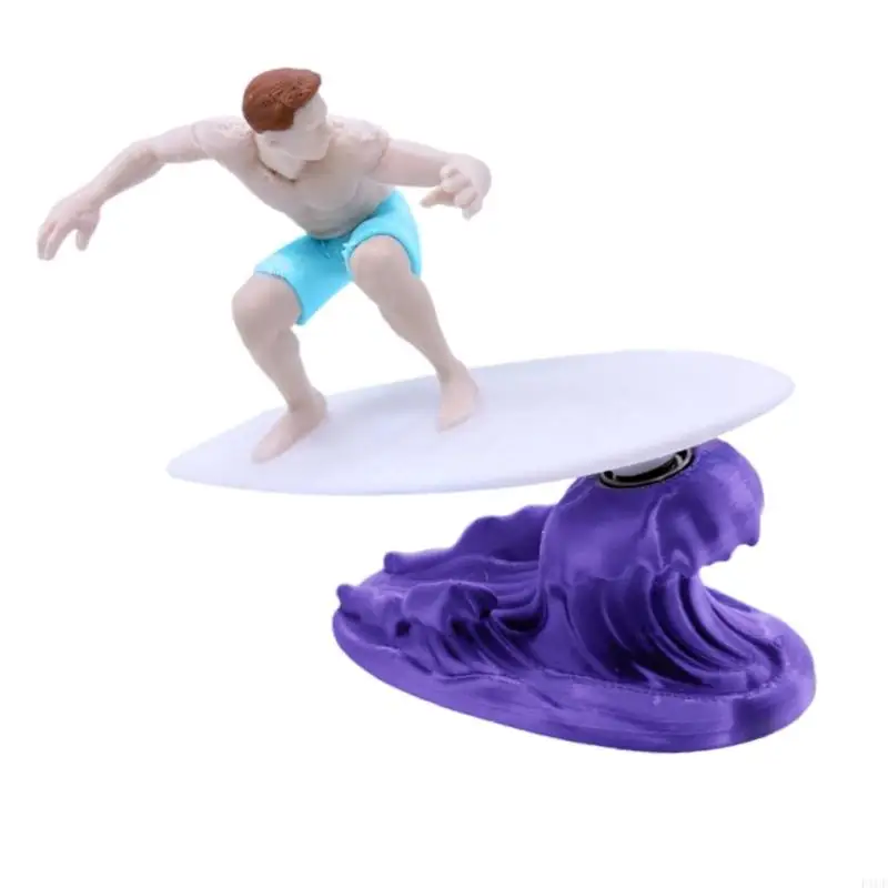 F1CF Vibrant Color Inertial Motion Surfing Figure Sculpture Car Dashboard Decoration Handcrafted With 3D Printing Technology