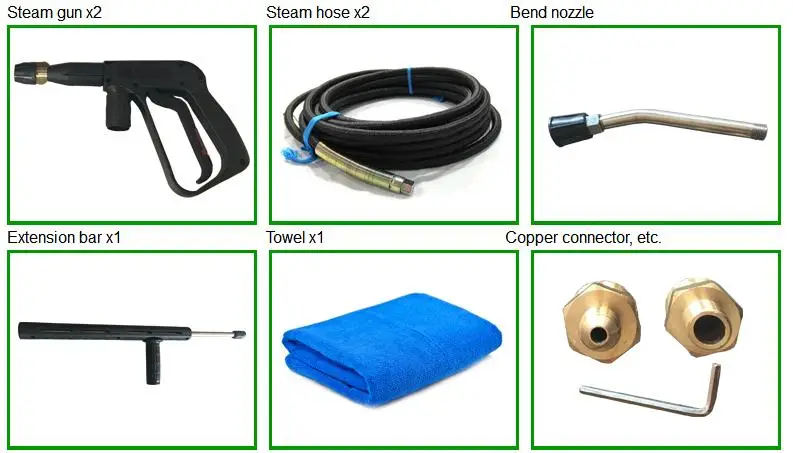 Heating 28bar Steam Cleaner High Pressure Portable