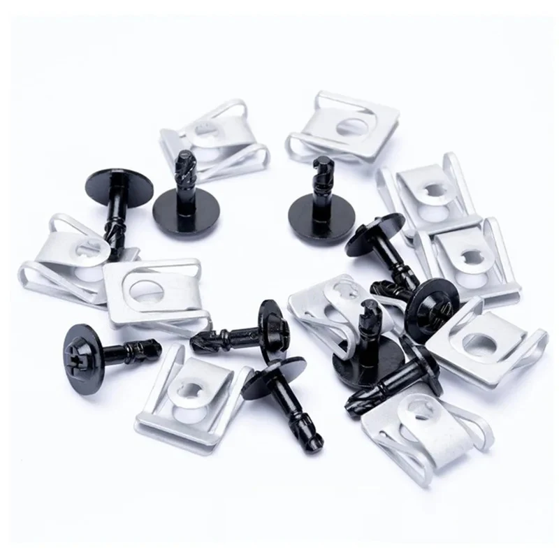 10/20pcs Undertray Engine Guard Chassis Fixing Screw Clip Nut Set For BMW Mini Audi VW 51718212148 8K0805922A Car Repair Tools