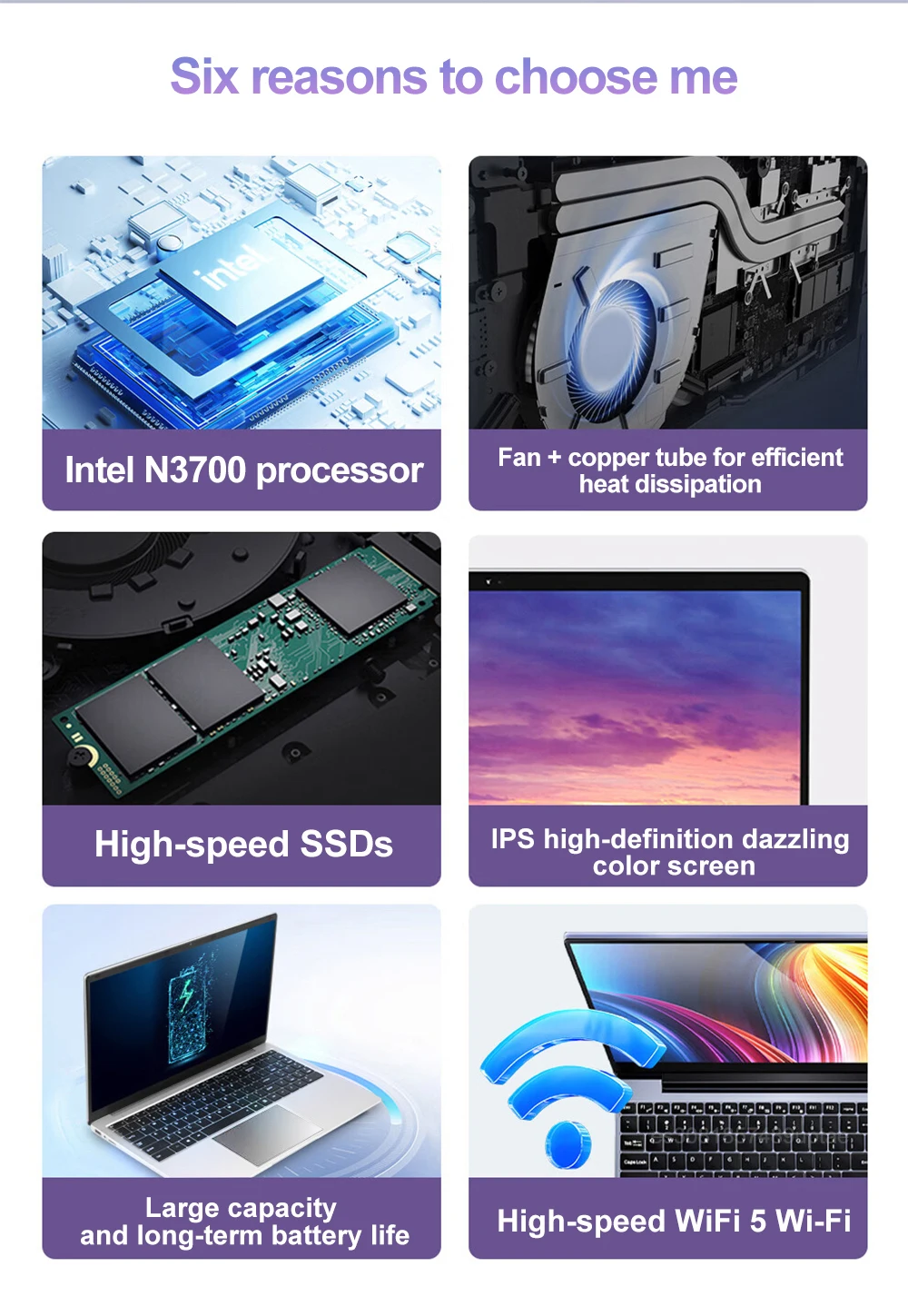 LENO 15.6" Laptop Ultra Slim Windows 11 Intel N3700 16GB RAM 2TB SSD Notebook Gamer 1920*1080 Display Office Study Computer PC
