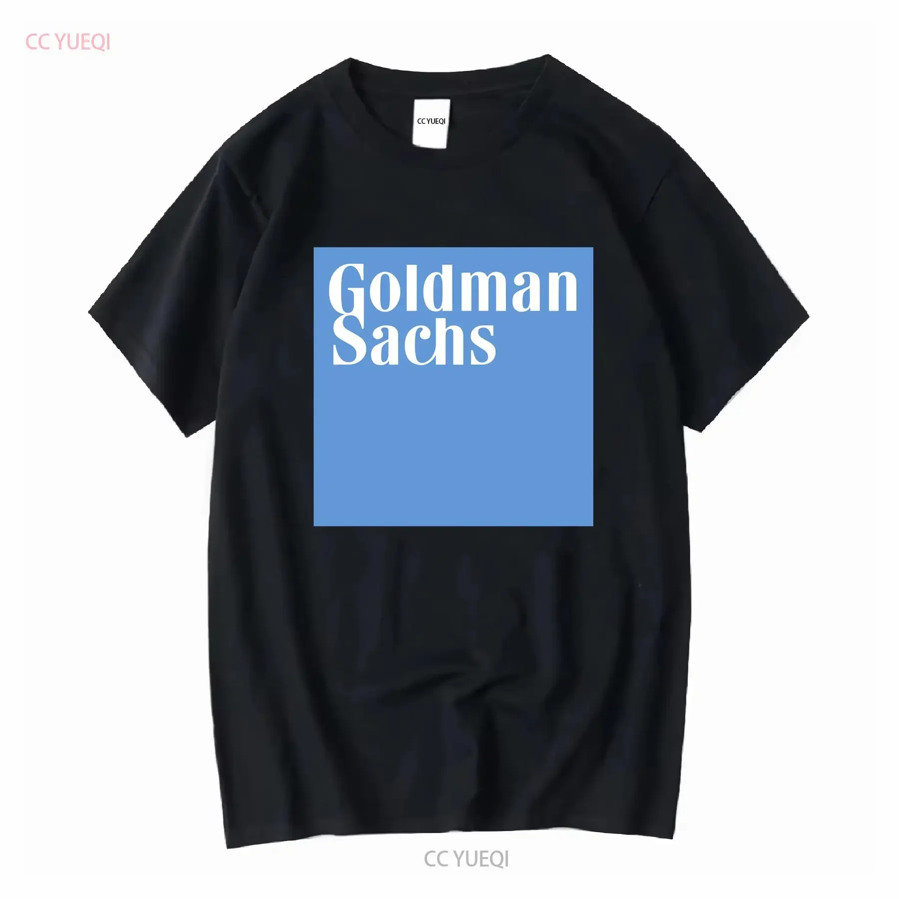Goldman Sachs Logo Camiseta EUA tamanho S XXL mangas compridas ou curtas vintage Lavado Elegante Esticado Confortável Versátil gráfico
