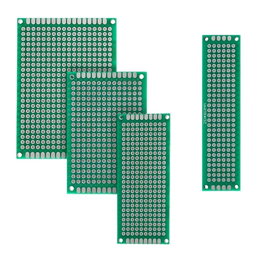 32PCS Double Sided PCB Prototype Kit 4 Sizes 2x8CM 3x7CM 4x6CM 5x7CM Universal Circuit Board for DIY Soldering Projects