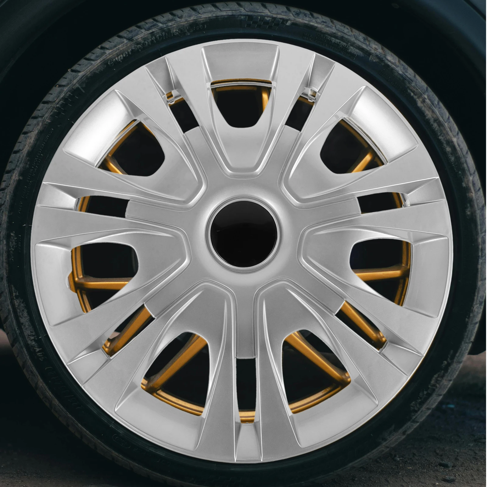 

14 Inch Car Hubcaps Rim Covers Wheel Center Caps Tire Iron Circle Stylish Durable Wide Compatibility Eco Wheel Hub