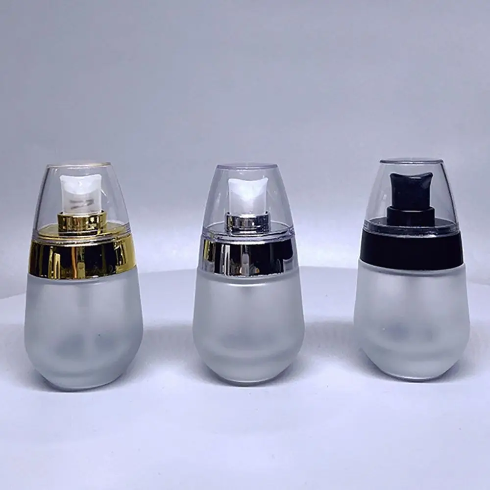 Hoogwaardige matglazen lotionfles 30 ml hervulbare lotioncontainer lege draagbare lotiondispenser