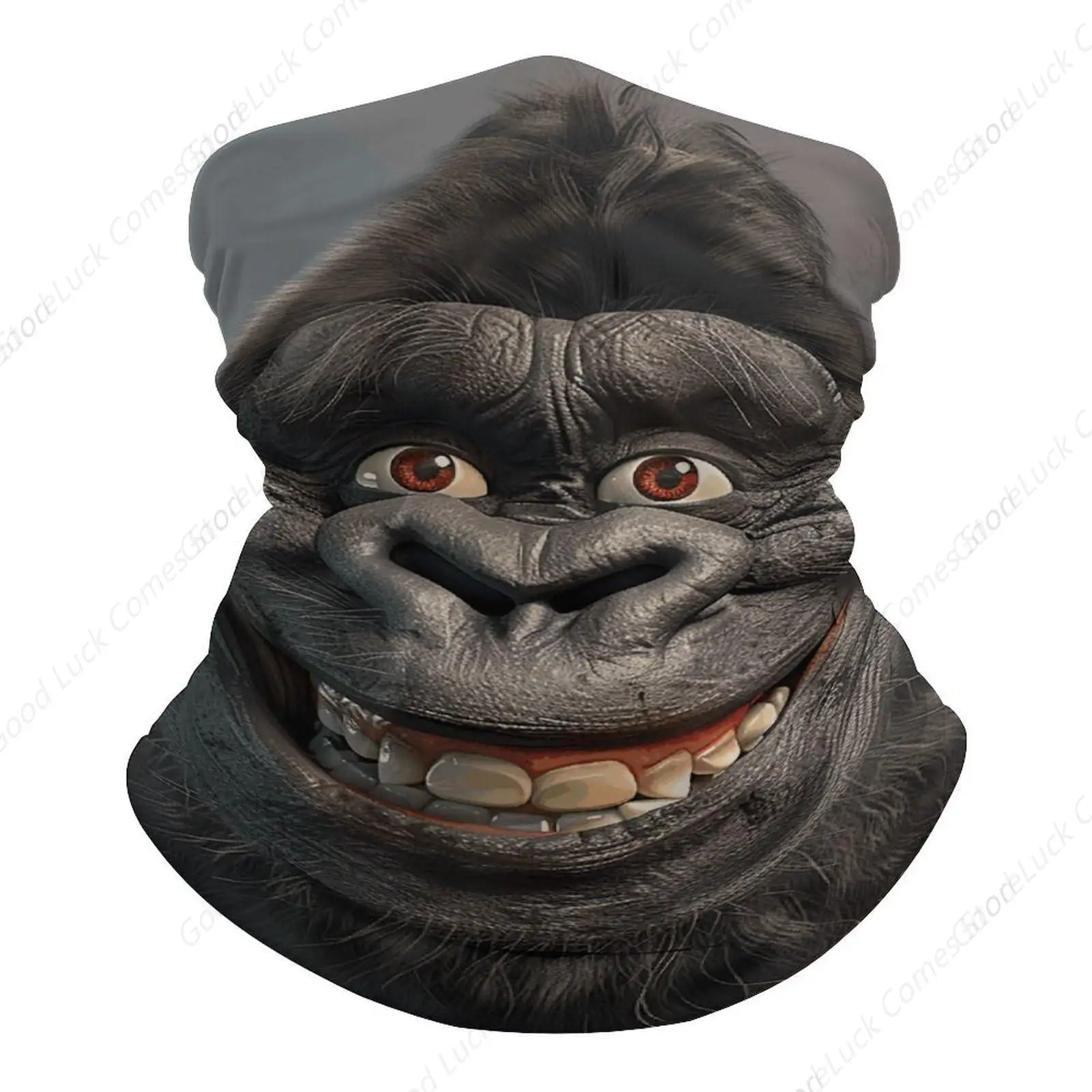 يبتسم الغوريلا صور باندانا الصيف قناع الوجه التبريد الرقبة الجراب حماية من الأشعة فوق البنفسجية وتنفس قناع التزلج وشاح الصيد #1