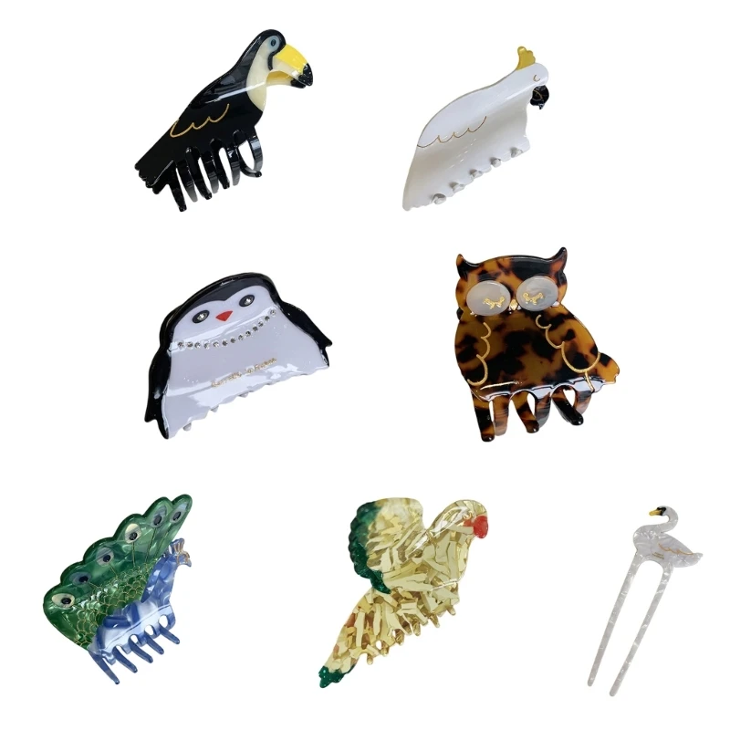 Hair Claw Clip Cute Animal Hair Clip for Women Girls Styling Bird Hairpin