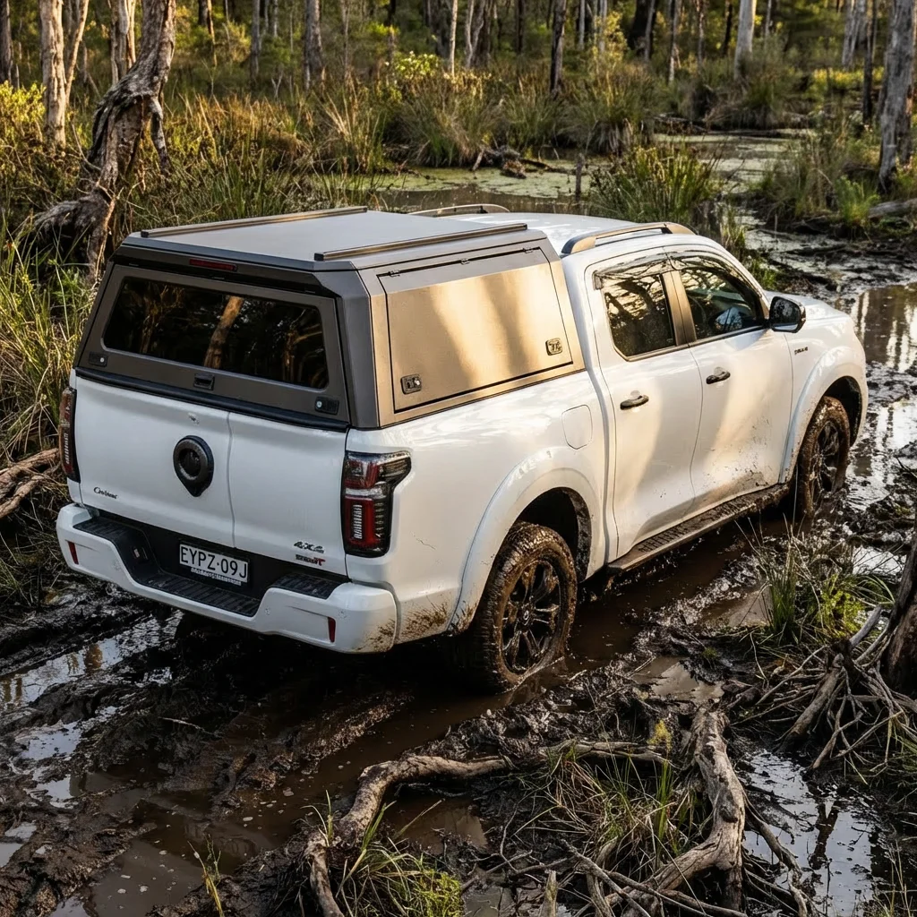 

Dream Garage Lightweight Aluminum Alloy Truck Camper Hardtop Canopy Waterproof For GWM Cannon Alpha Phev 2024+ With Locking Func