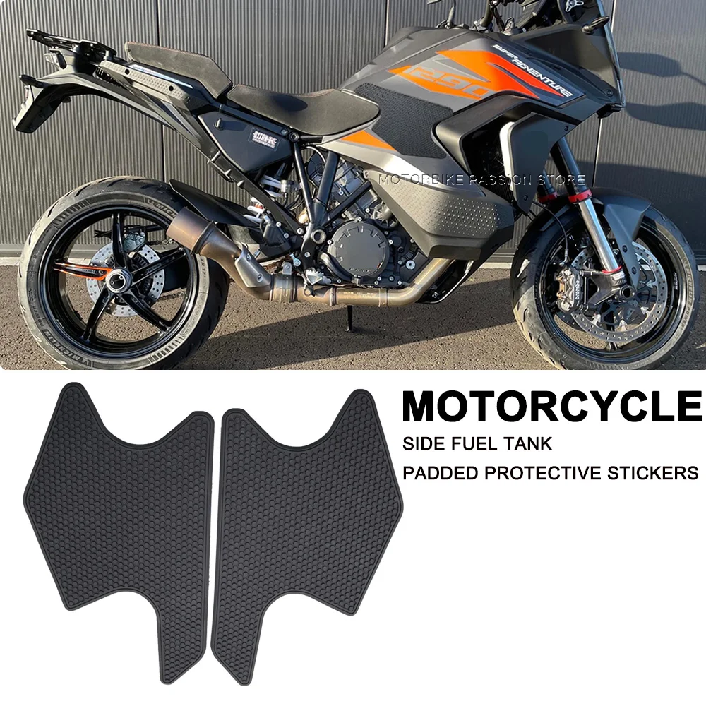 for 1290 Super ADV R/S motorcycle side fuel tank pad stickers protective knee grip traction 2021