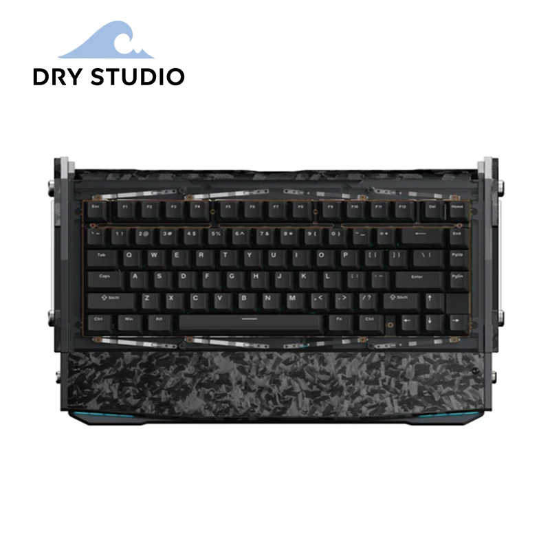 

Игровая клавиатура Dry Studio Black Diamond 75 V2 Превосходное набор текста Гибкий и комфорт Трехрежимное подключение 2 мс Беспроводная задержка Пользовательский RGB