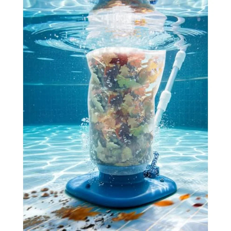 

Rechargeable Pool Leaf Vacuum with Telescopic Pole 83GPM Powerful Suction Cordless Pool Skimmer for Inground Above Ground Pools