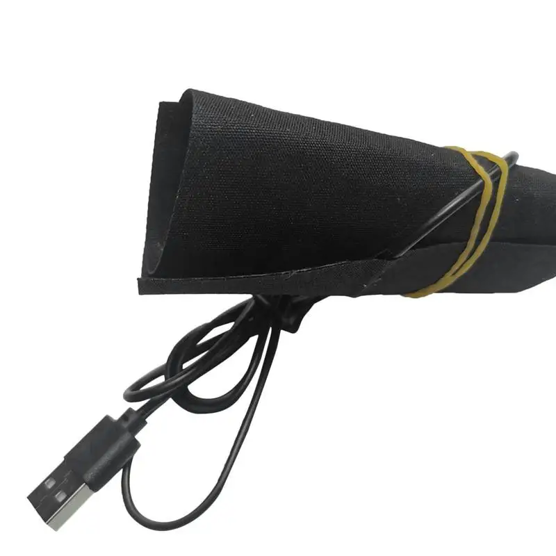 USB لوحة التدفئة الكهربائية للقفازات 5 فولت USB قفازات لوحة ساخنة 2 in1 الاحترار لوحة التدفئة ألياف الكربون التدفئة القماش لفصل الشتاء